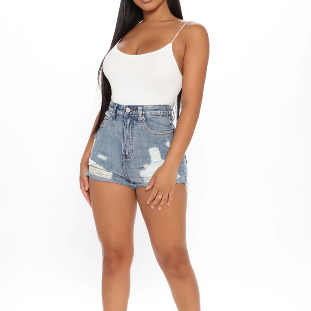 Signature8 Arlo Distressed Denim Shorts